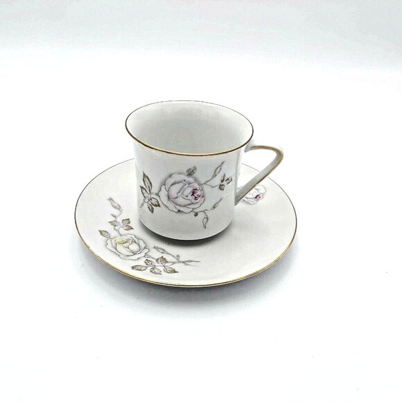 Johann Haviland Sweetheart Rose with Gold Trim 7 Piece Settings Bavaria Germany - Picture 7 of 8